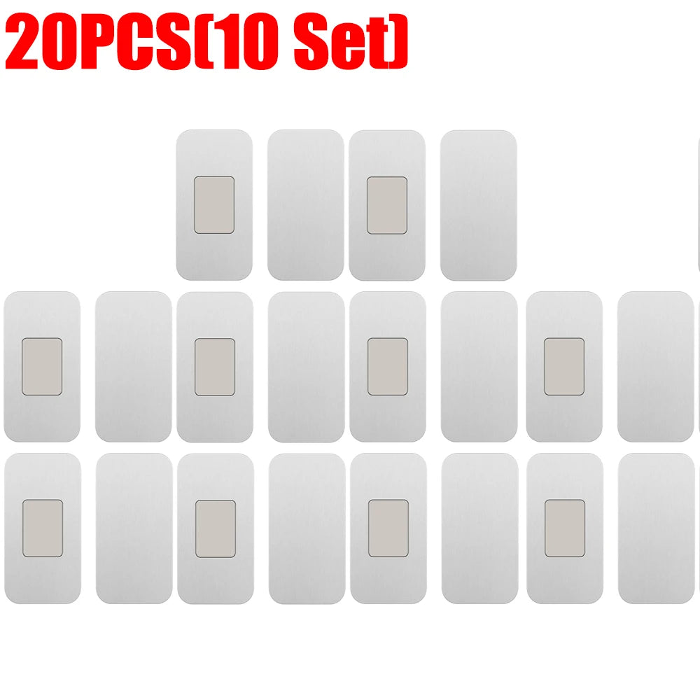 Self Adhesive Door Stop Magnetic Cabinet Catches Invisible Soft-Catch Anti-Rust Magnet Stickers Hidden Door Closer for Cupboard