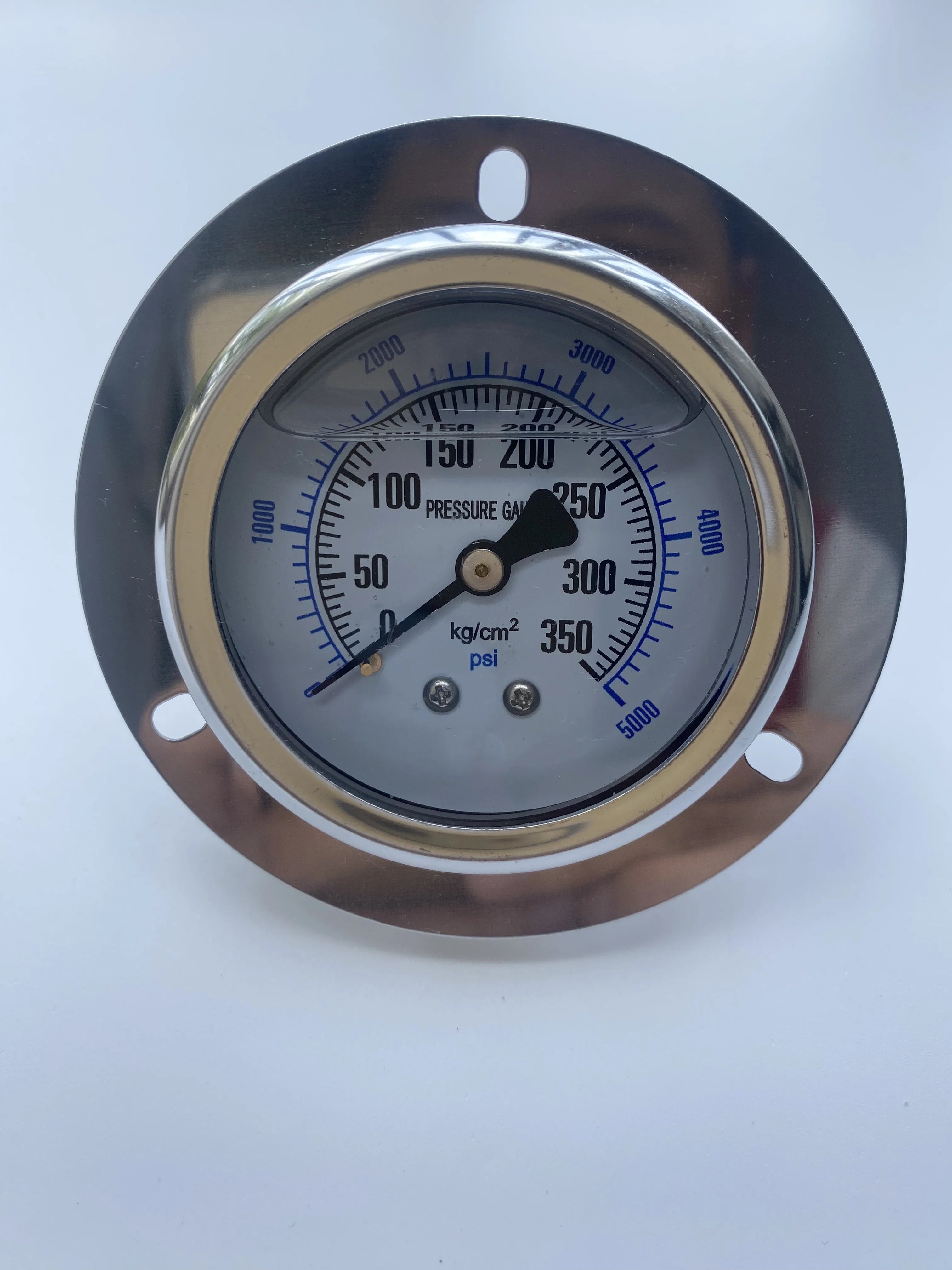2026 NEW YN60ZT Front Flange 2.5" 60mm Brass Movements Pressure Gauge  Back Mount Manometer ,Shock - Proof Oil - Filled