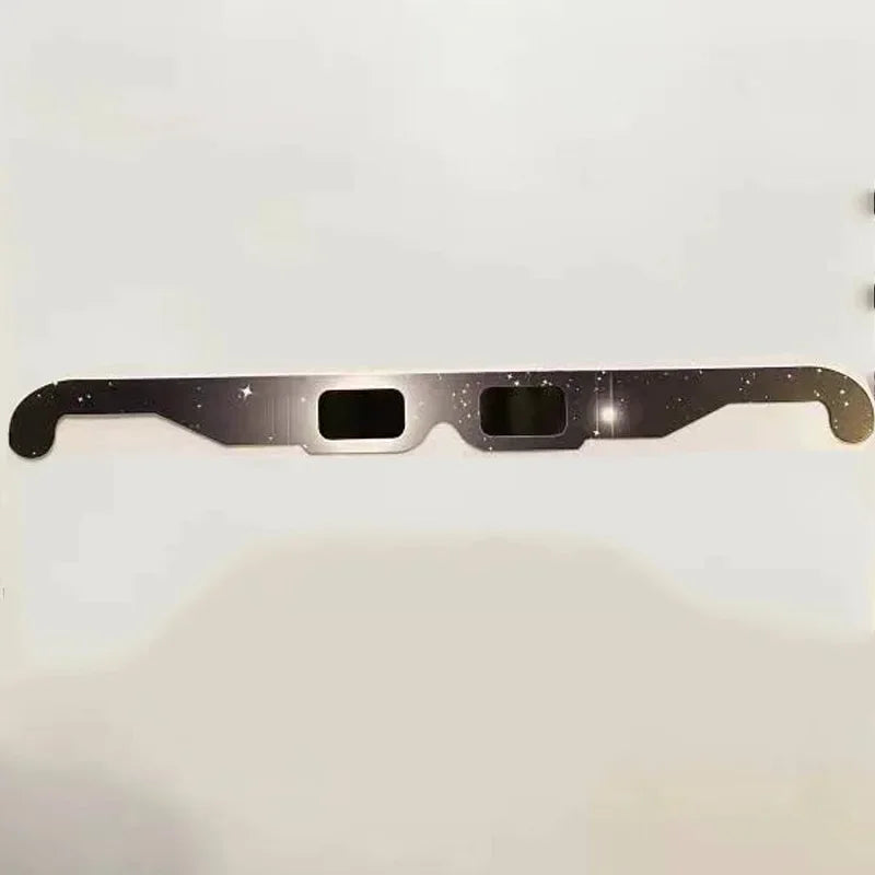2026 Disposable Solar Eclipse Paper Glasses 0.05mm PET Lens Safe Anti UV Sun Viewing Eyewear Outdoor Solar Observation Goggles