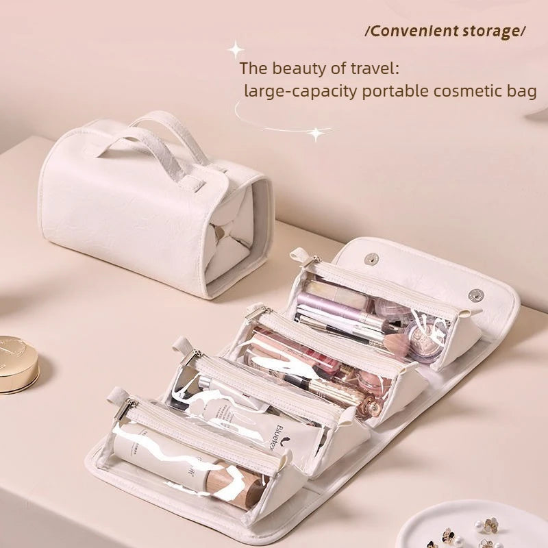 Wash Makeup Bag Large Capacity Portable Makeup Bags Travel Waterproof Four in One Detachable Packaging Storage Bag