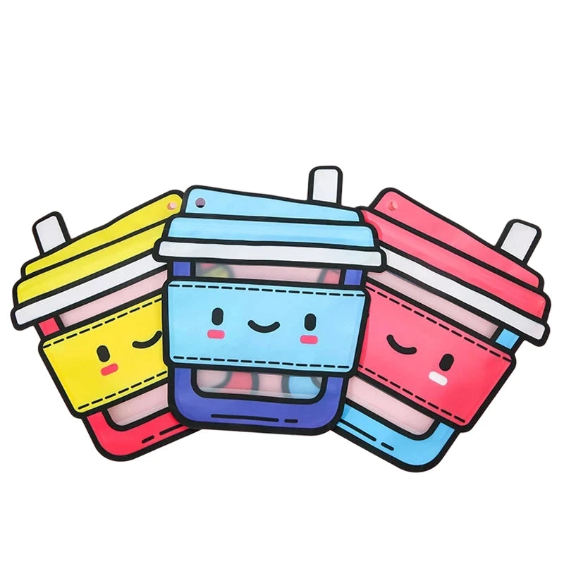 10/25/50 PCS Cartoon Treat Bag Reusable Waterproof Handheld Gift Bag with Handle Carry Treat Pouch for Cookies, Toys, and More