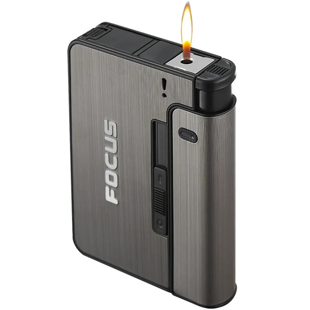 Automatic Cigarette Case Metal Cigarette Boxes 10pcs Cigarette Capacity
