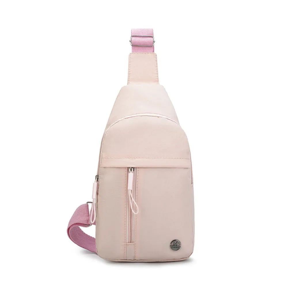 Fashion Nylon Women's Chest Bags 10 Colors Multi-compartment Waist Bag Multifunctional Sports Chest Bag Unisex