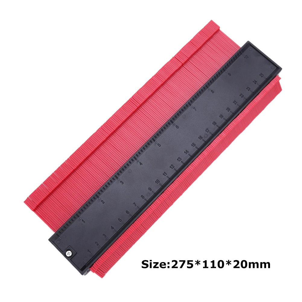 20 inch Shape Gauge Duplicator Profile Duplication Gauge Contour Template Plastic Contour Ruler Copy Duplicator Measuring Tool