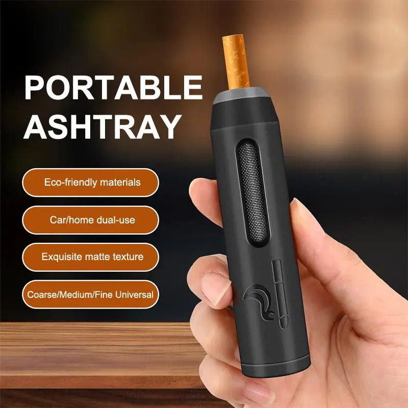Person's  Accessory Spill-Proof & Easy Clean Design Portable Car Ashtray No-Fall Ash Control Tool For Vehicles Lazy
