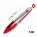 7/9/12inch Household multi-functional stainless steel food tongs with handles, kitchen bread tongs, barbecue and steak tongs