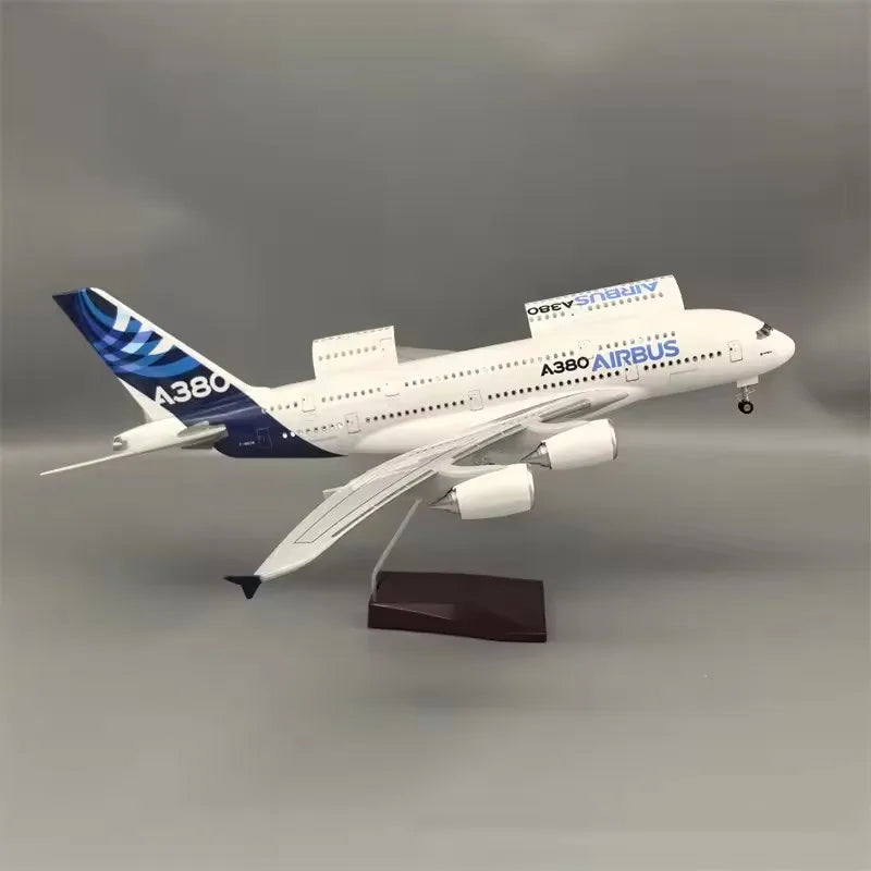 1:160 Diecast Model Emirates/Lufthansa/Prototype/Thailand A380Airways Openable Cabin Door Airplane With Light Airline Collection