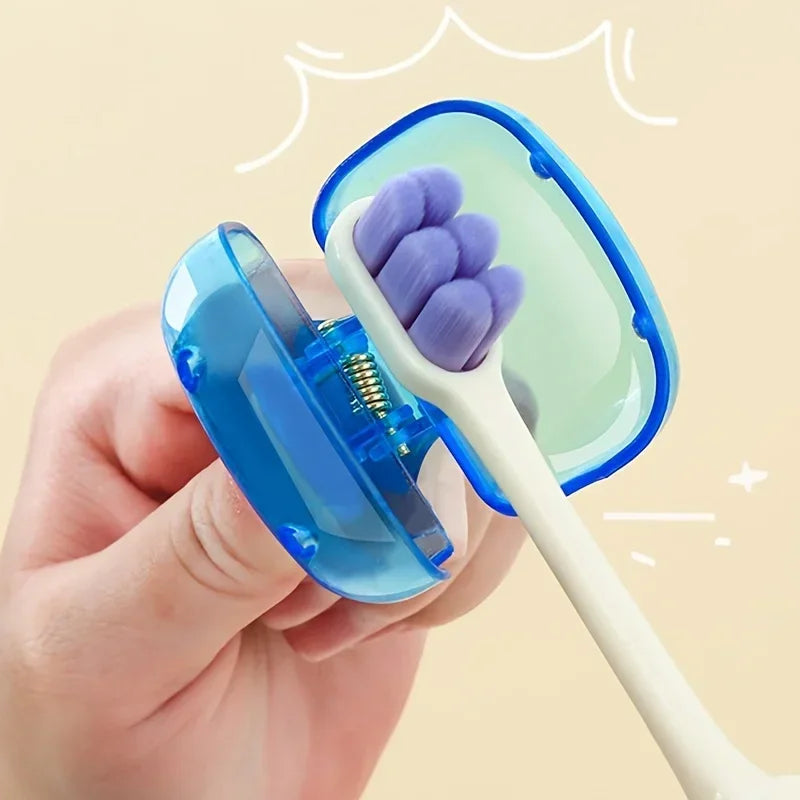Household Toothbrush Storage Clip - Portable Travel Toothbrush Dust Protective Cap - Storage Box Portable Toothbrush Head