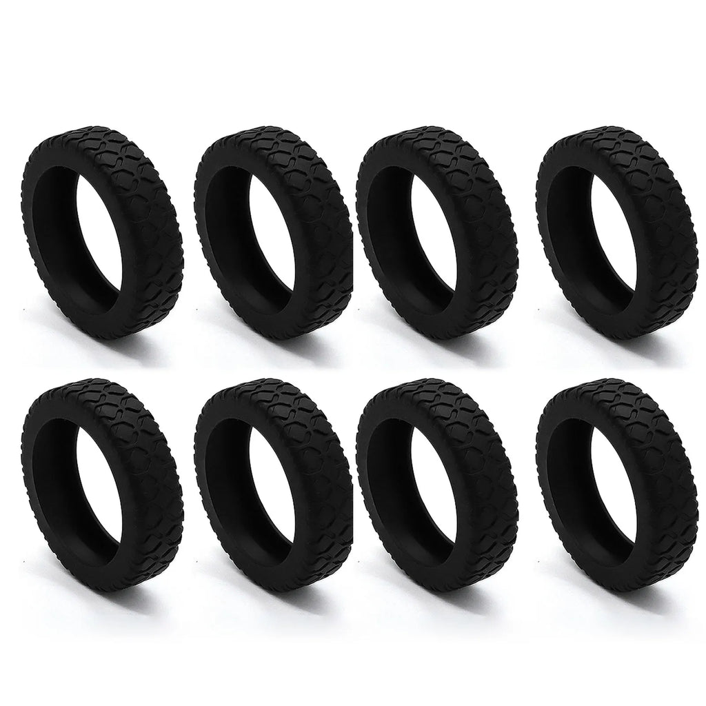 1-8Pcs Travel Luggage Caster Shoe Silicone Suitcase Wheels Protection Cover Silent Trolley Box Casters Cover Luggage Accessories