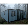 40FT Double Wing Expandable Folding Container House Prefabricated Mobile Living Unit For Outdoor Camping And Construction Sites