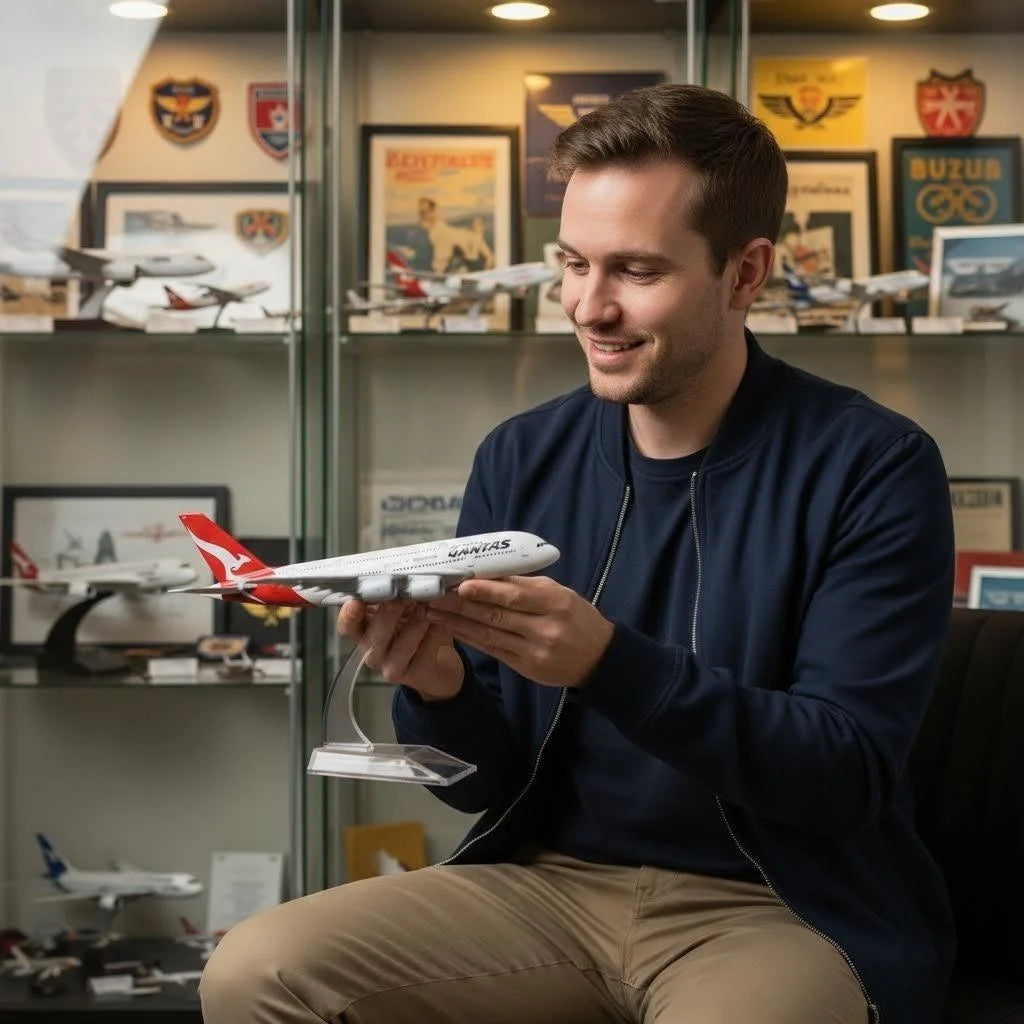 16cm Qantas A380 Model airplanes Diecast Metal 1/400 Scale Planes Souvenir Hobby Collection Toys for boy	gift