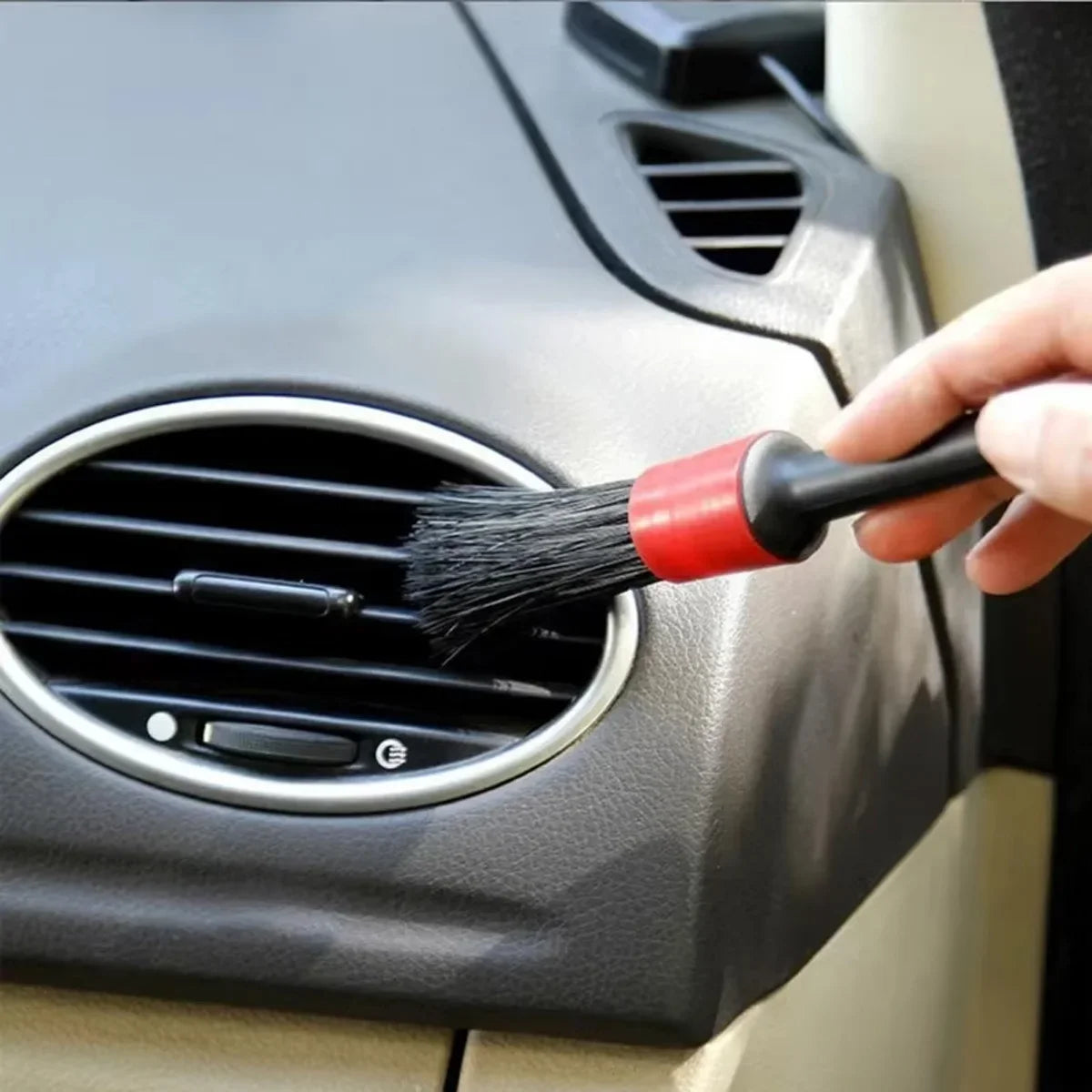 6pcs Cleaning Brush Set Multifunctional Detail Brush Air Conditioning Vent Cleaning Tool Car Interior Detail Cleaning Brush Set