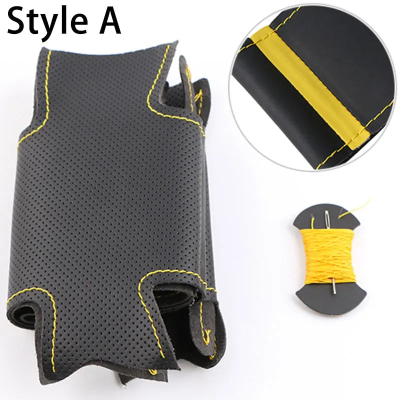 Soft Car Steering Wheel Cover For Fiat Bravo Doblo Opel Combo Grande Punto Linea Qubo Vauxhall Non-Slip Steering Wheel Protector