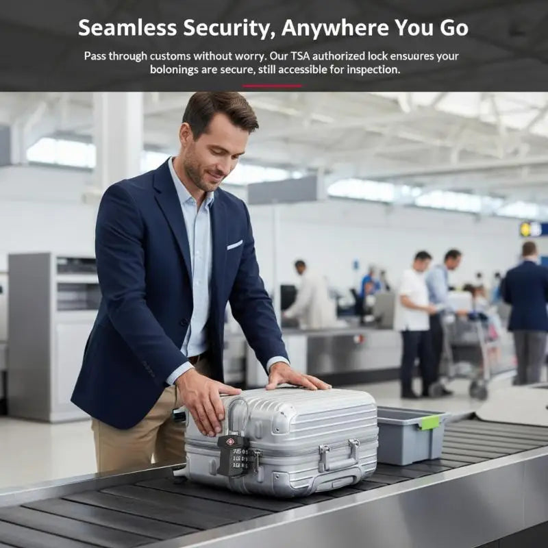 Travel TSA Customs Lock Password Changeable Lock 3 Digit Portable Zinc Alloy Suitcase Luggage Backpack
