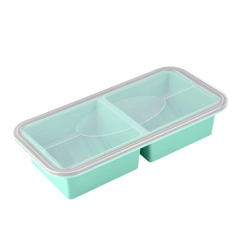 New Freeze Preservation Mold Giant Large Silicone Ice Cube Tray Mold with Lid Food Storage Container Baking Mold Kitchen Tools