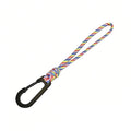 Braided Paracord Keychain Lanyard Outdoor Camping Backpack Quick Release Carabiner Hook Anti-Lost  Wrist Lanyard Hiking EDC Tool