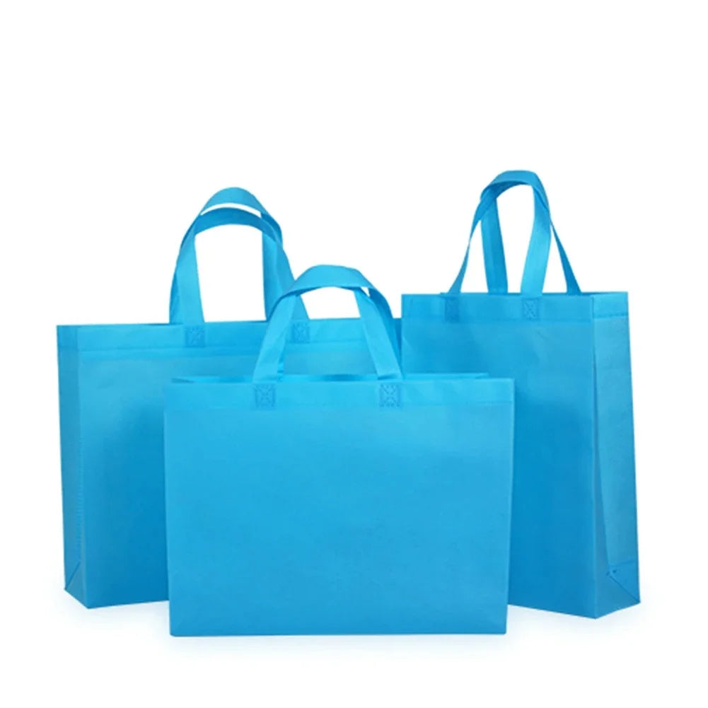 10PCS Thickened Nonwoven Tote Bags Wholesale Customized LOGO ECO-friendly Clothes Shoes Packaging Bags Gift Bags Shopping Bags
