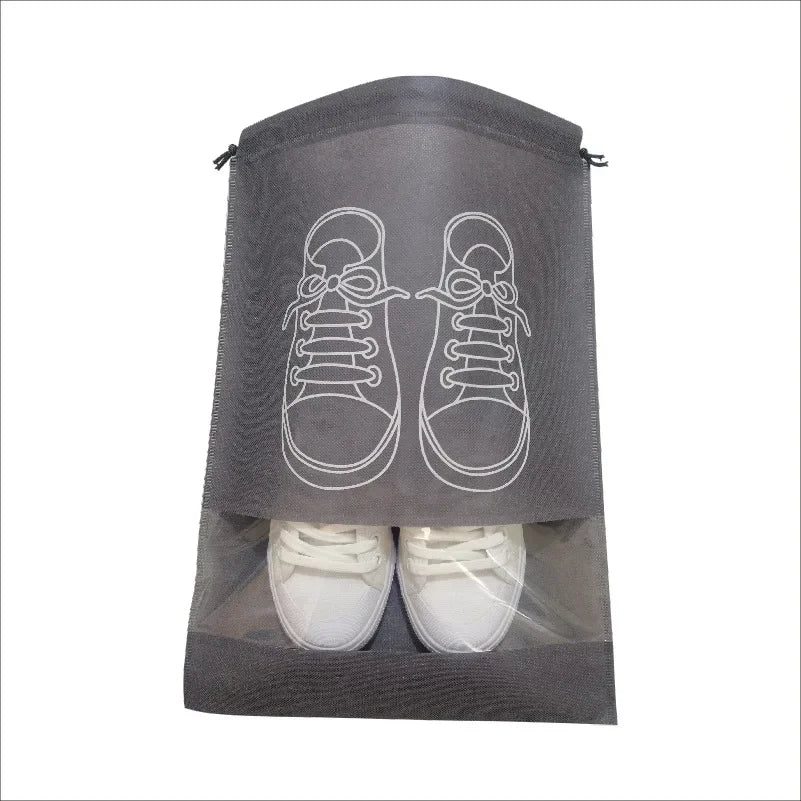 10pcs Shoes Storage Organizer Bags Non-woven Travel Portable Closet Bag Waterproof Pocket  Storage Bag Closet Organizer