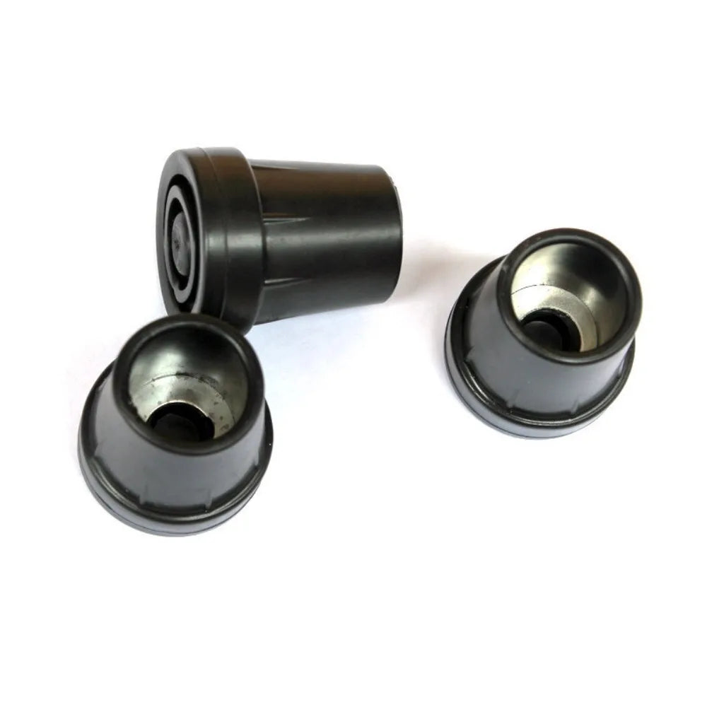 4pcs Cushioned Non-Slip Walking Stick Ferrule Rubber Durable Cane Crutch Bottom Pads 19mm Heavy Duty Walking Stick Pad Climbing