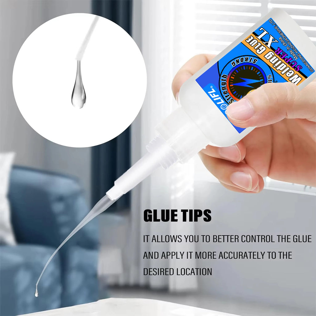 LOOLIFL50g High Strength Welding Oily Super Glue Universal Clear Non-Marking Repair Adhesive Instant Glue Strong Fast SuperGlue