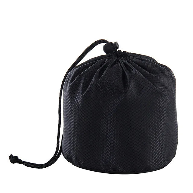 Portable Travel Airplane Train Memory Foam Pillow Storage Bag Cylinder Shaped Travel Headrests Cushion Organizer Packing Bag
