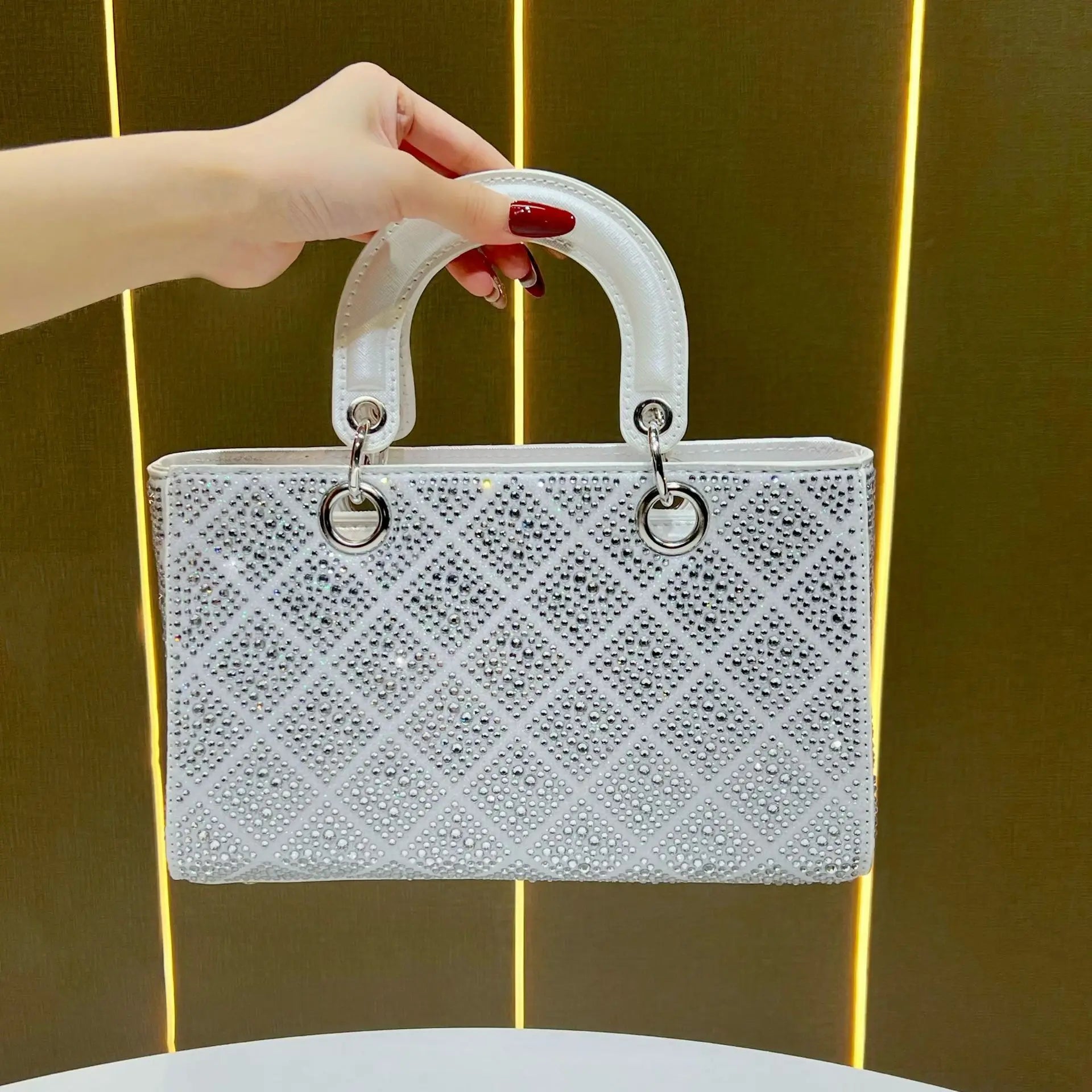 New Evening Handbag Luxurious Diamond Sparkling Dinner Party Women's Handbag Fashion Casual Women's Shoulder Crossbody Bag