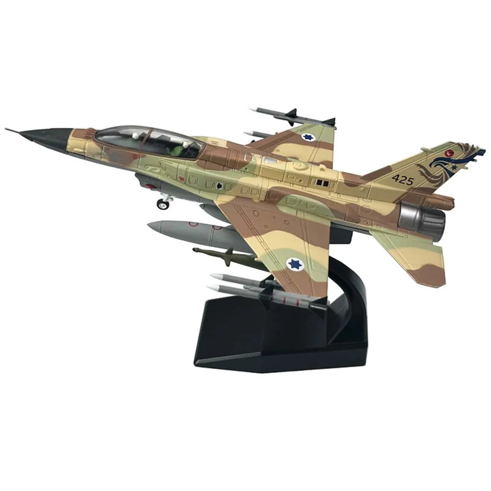 1:72  Israeli Air Force F16 F-16I Soufa Fighting Falcon Fighter Model Diecast Finished Military Plane Model Collection Ornament
