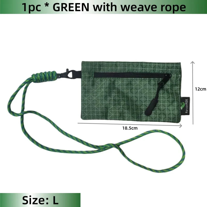 Ultralight Waterproof Organizer Wallet Dyneema Wear-resistant Card Pouch Outdoor Travel Hiking Anti-Tear Portable Coin Cash Bag
