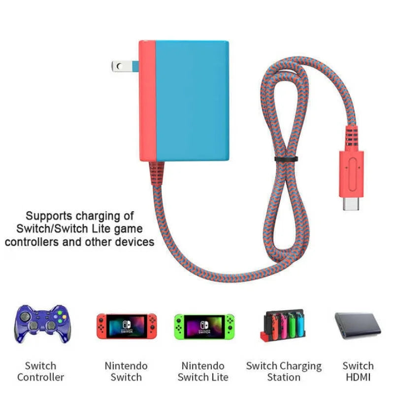 Nintendo Switch Power Adapter and Switch Lite Plug Fast Charger AC Adapter Mobile Phone Charger
