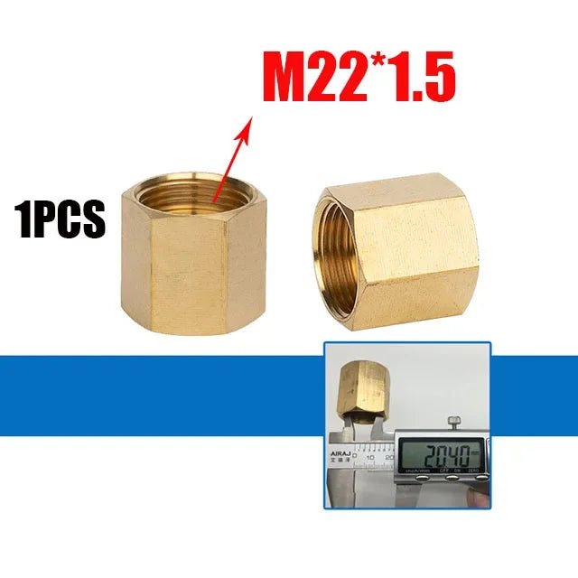 Reducing Brass Fitting 3/8" 1/2" M14 M18 M22 Thread Connector Male Female Adaptor Pressure Washer Gun Hose Connector