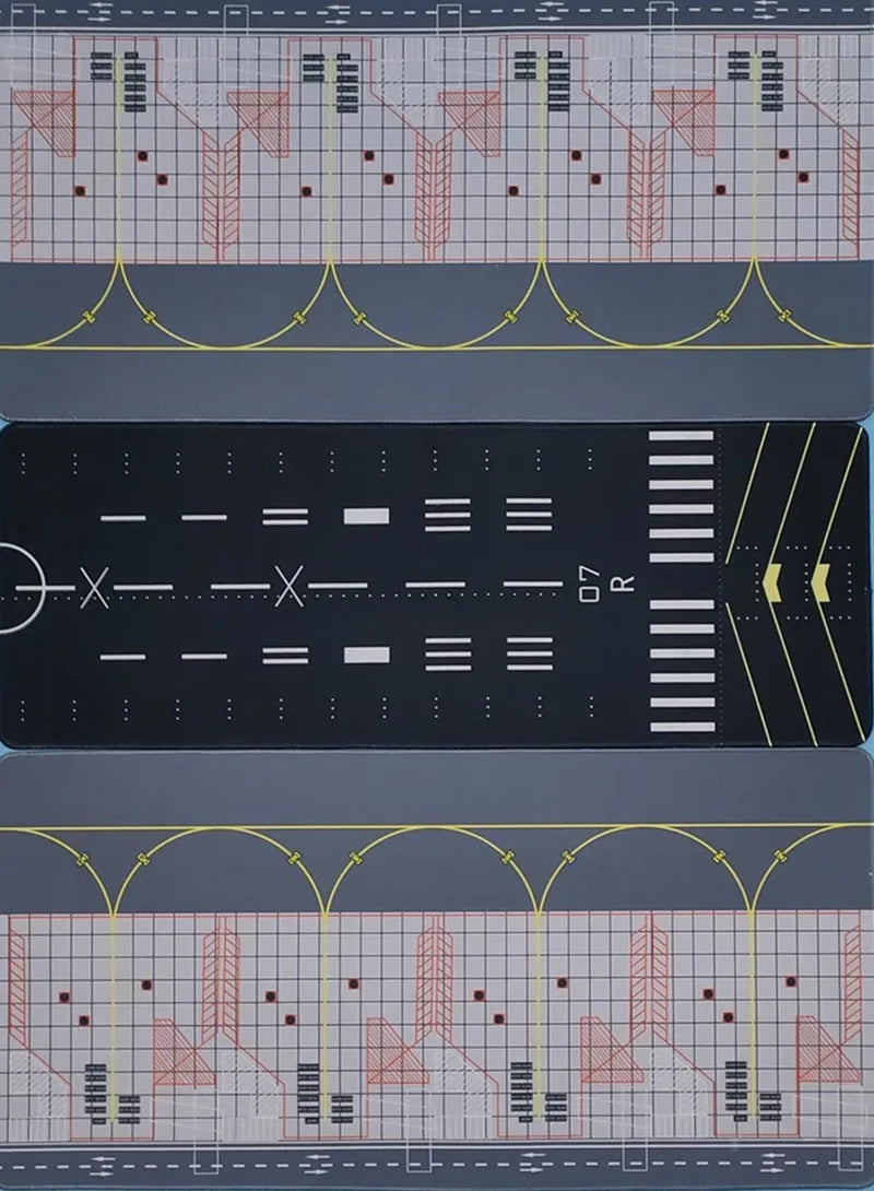 1:400 Airport Runway Pad For Boeing B777/Airbus A380 Aviation Aircraft Airplane Parking Positions On The Apron Airport Scene