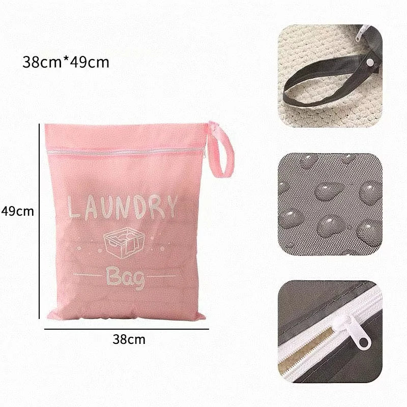 Portable Dirty Clothes Storage Bag Laundry Bags Oxford Waterproof Storage Pouch For Swimming Fitness Beach Clothes Organizer Bag