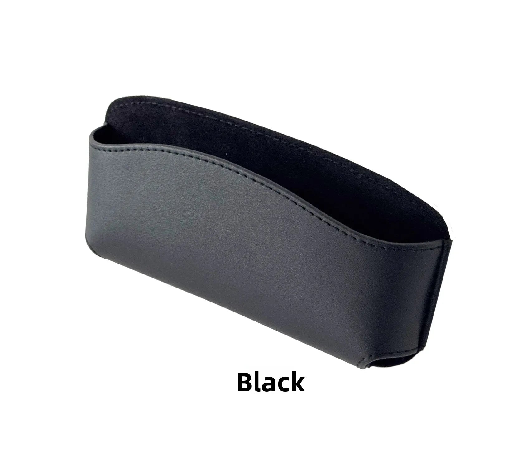 Simple Car Glasses Box Car Door Glove Box Multi-function Storage And Paste Style Glasses Clip Leather Storage Box