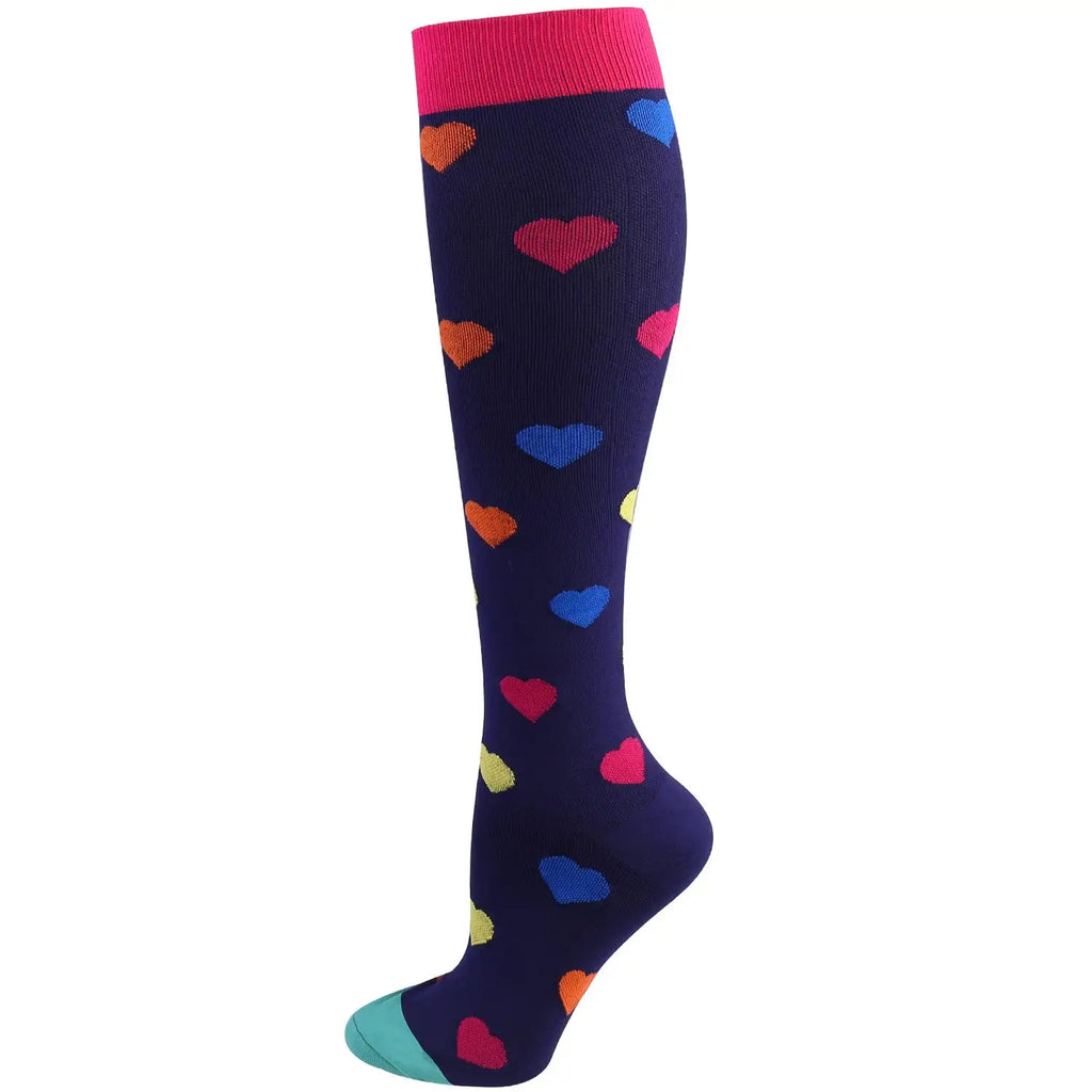 New Compression Socks Men Best Graduated Athletic 20-30 Mmhg Nursing Socks Fit For Running Flight Travel Compression Sport Socks