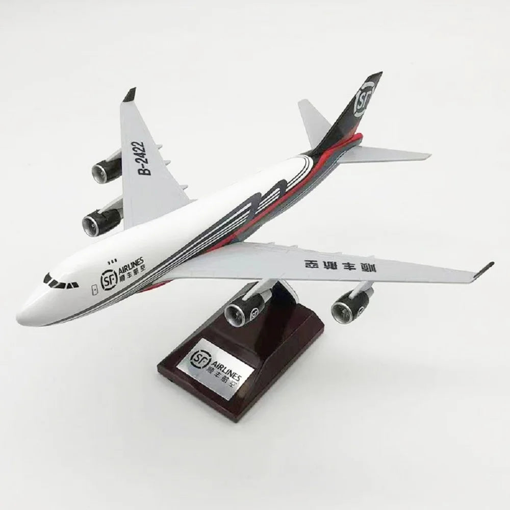 1/300 Scale Planes 24cm B747 SF Express Cargo Airways Alloy Diecast Airplane Toy Collectible Aircraft Model Gift With Stand