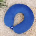 U-Shaped Neck Pillow for Cervical Support Portable Travel Pillow for Sleeping and Car Rides Massage Pillow for Naps PP Cotton U-