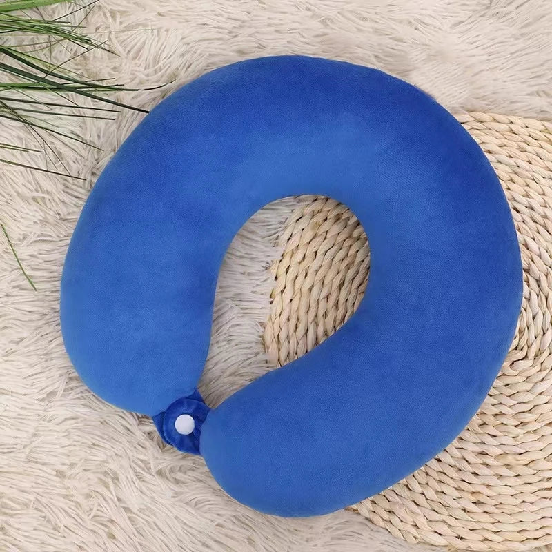 U-Shaped Neck Pillow for Cervical Support Portable Travel Pillow for Sleeping and Car Rides Massage Pillow for Naps PP Cotton U-
