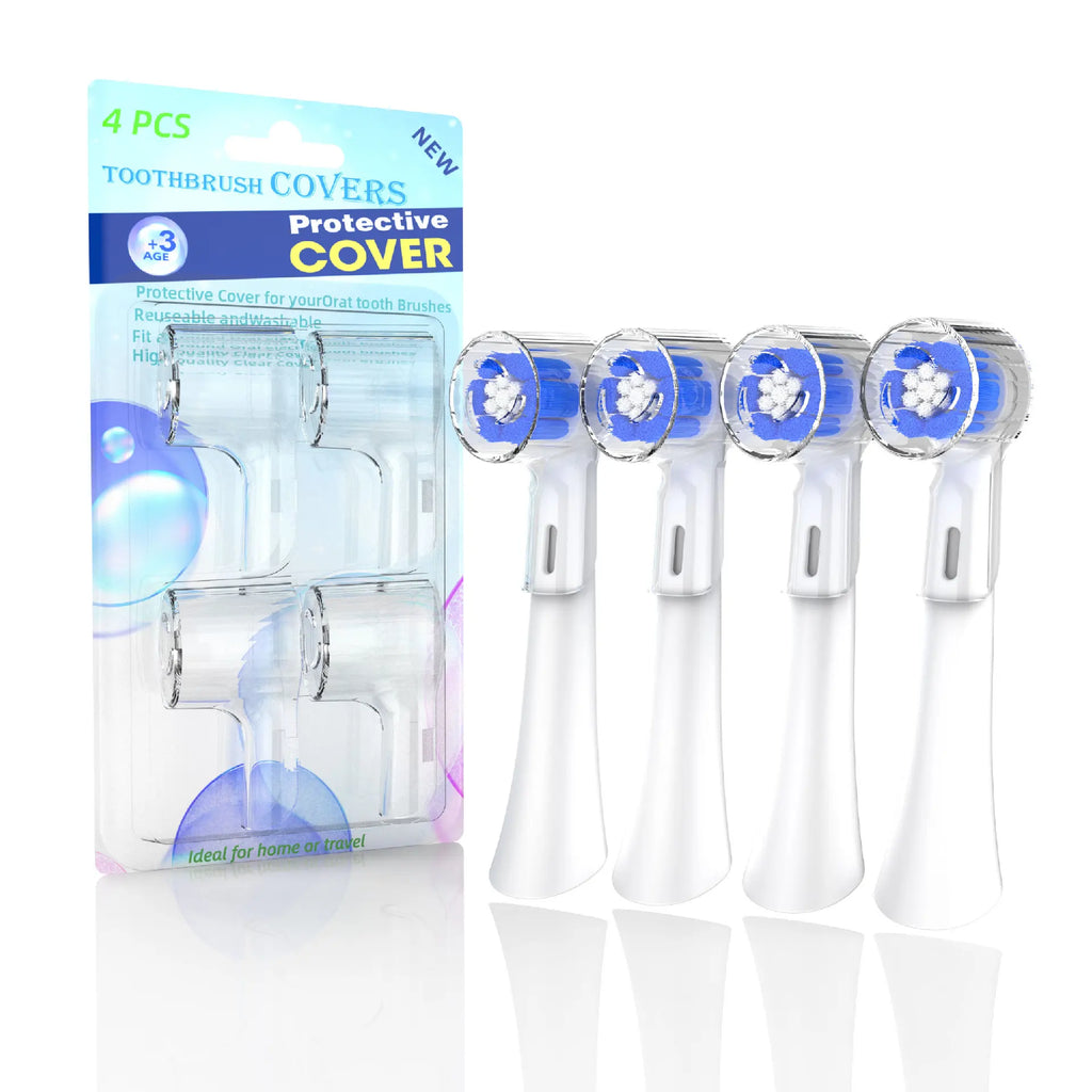 Toothbrush Dustproof Covers Caps Compatible with Braun Oral B Replacement Heads & IO Series Electric Toothbrush Head Protector