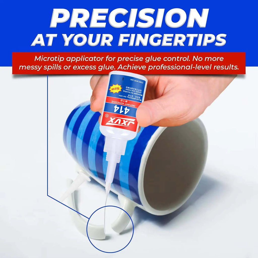 414 Super Glue Cyanoacrylate Instant Adhesive Quick-drying Strong Bond for Plastic Rubber Metal Wood Glass Liquid Glue Tool 20g.