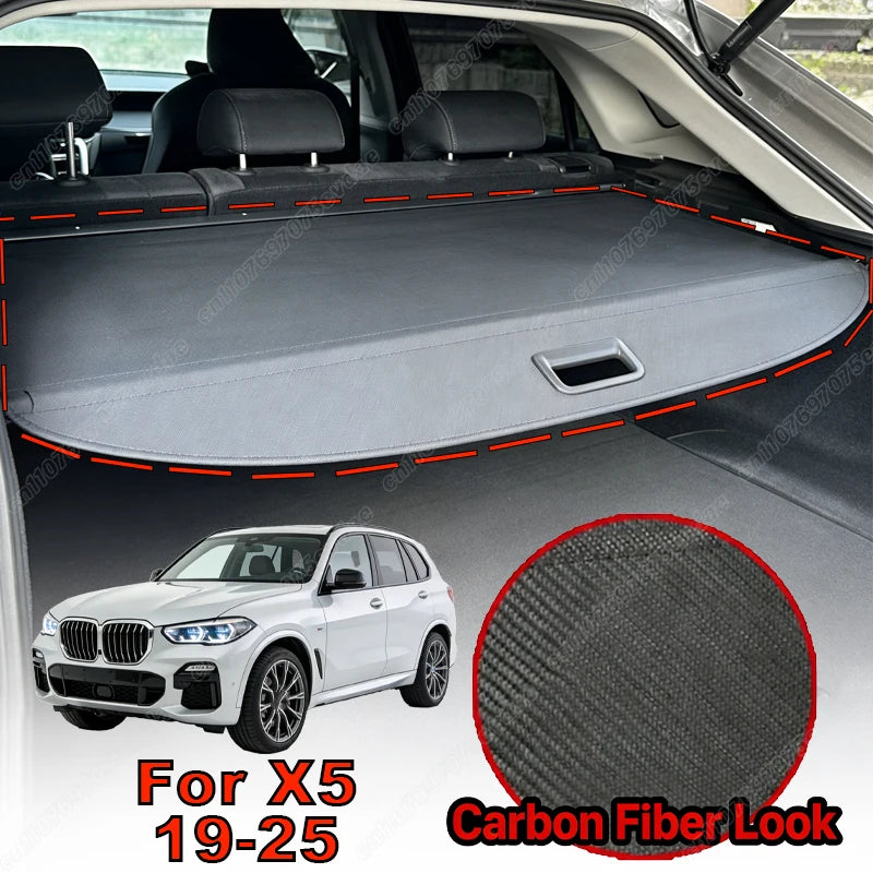 For BMW X1 X3 X5 1999-2026 Retractable Rear Trunk Cargo Cover Luggage Privacy Security Shield Parcel Shelf Car Interior Kit