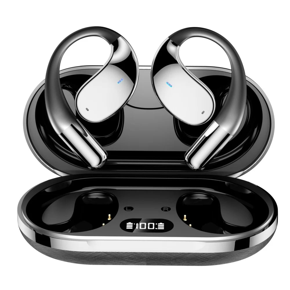 Bluetooth 5.4 Earphones AI Real Time Translation Support 144 Language Wireless Earbuds HiFi Noise Reduction Headphones Ear-hook