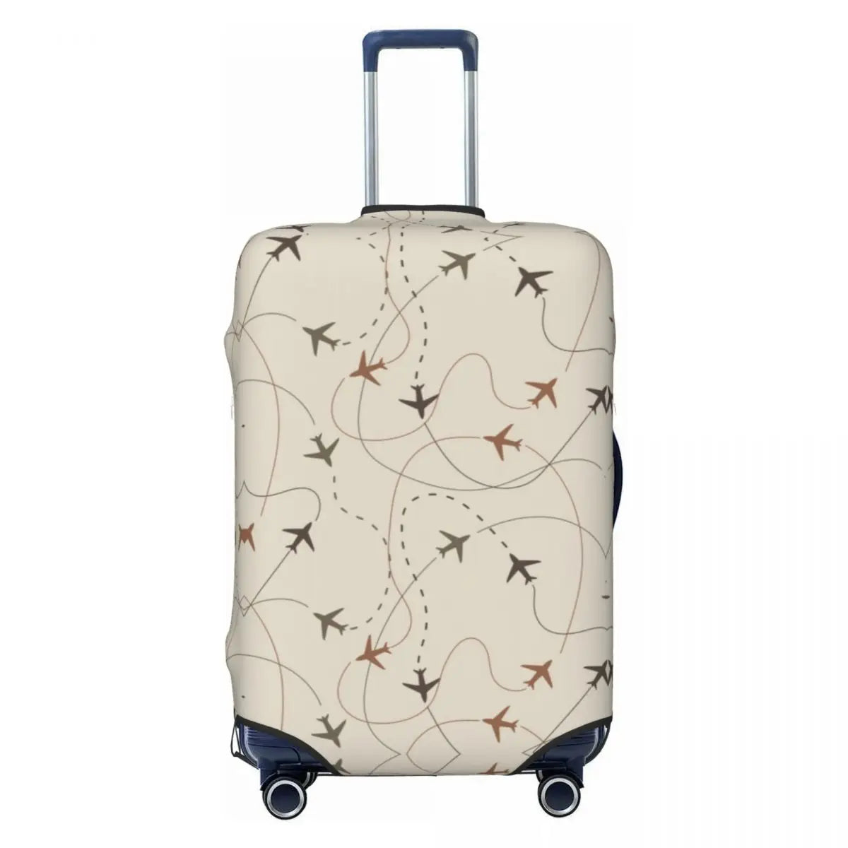 Custom Fashion Airbus Fighter Pilot Luggage Cover Protector Washable Aviation Airplane Travel Suitcase Covers