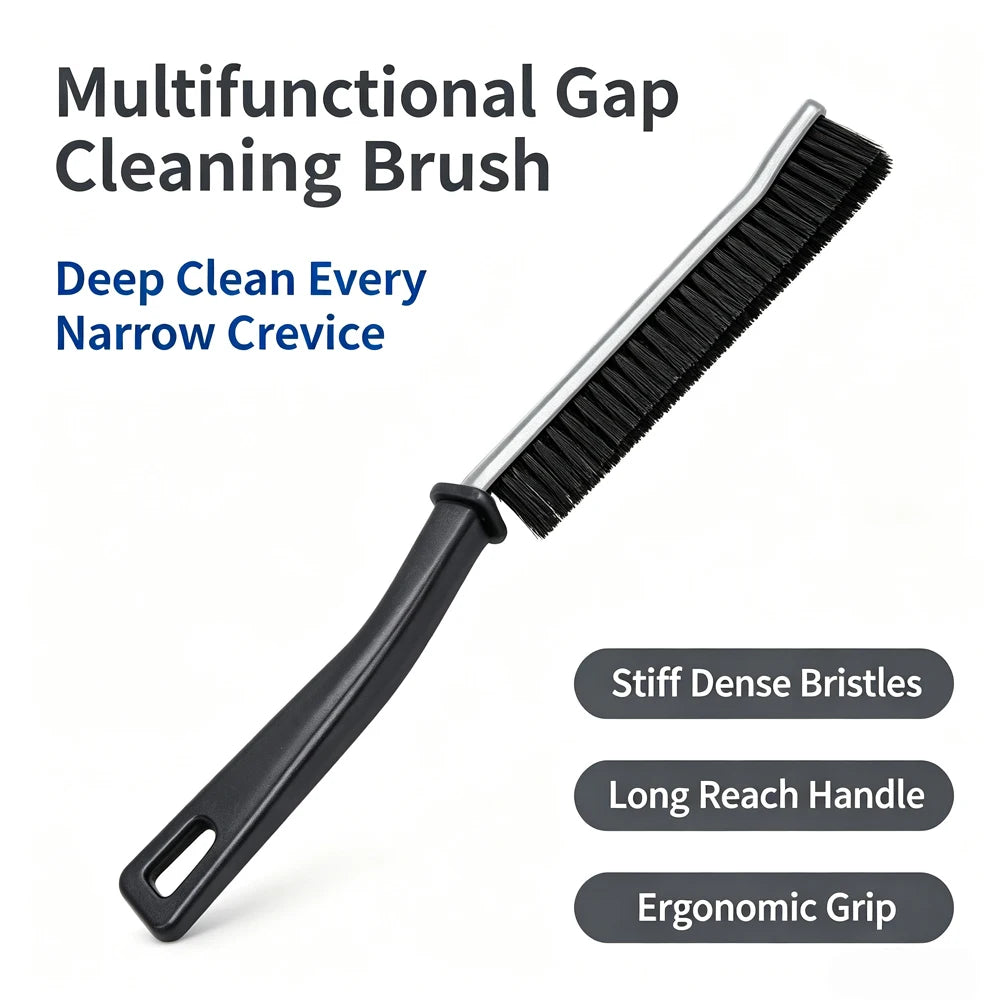 AUTBORIGHT Curved Car Gap Cleaning Brush Ultra Thin Scratch-Free Nylon Bristles for Auto Interior Air Vent Door Track Detailing