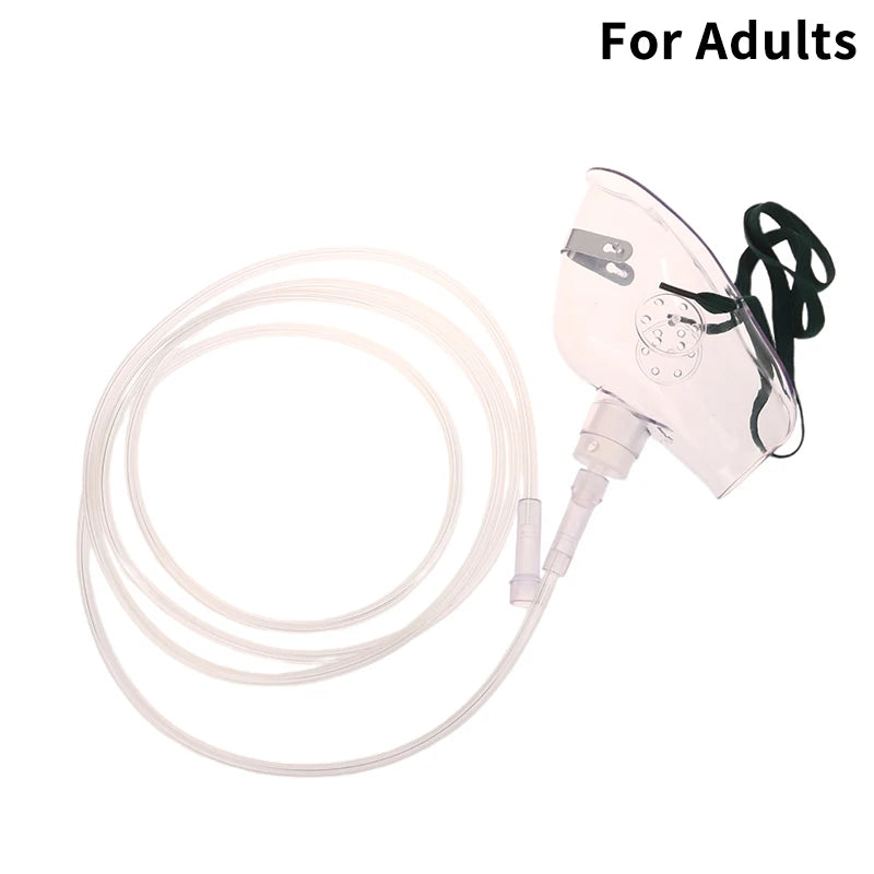 Hot! Hot！Adult Oxygen Mask With Tube Disposable Face Mask Shield Nebulizer Conduit Adult Oxygen Mask