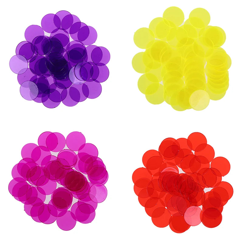 50PCS/Set Creative Gift Accessories Plastic Chips Bingo Markers Token Fun Family Club Game Toy