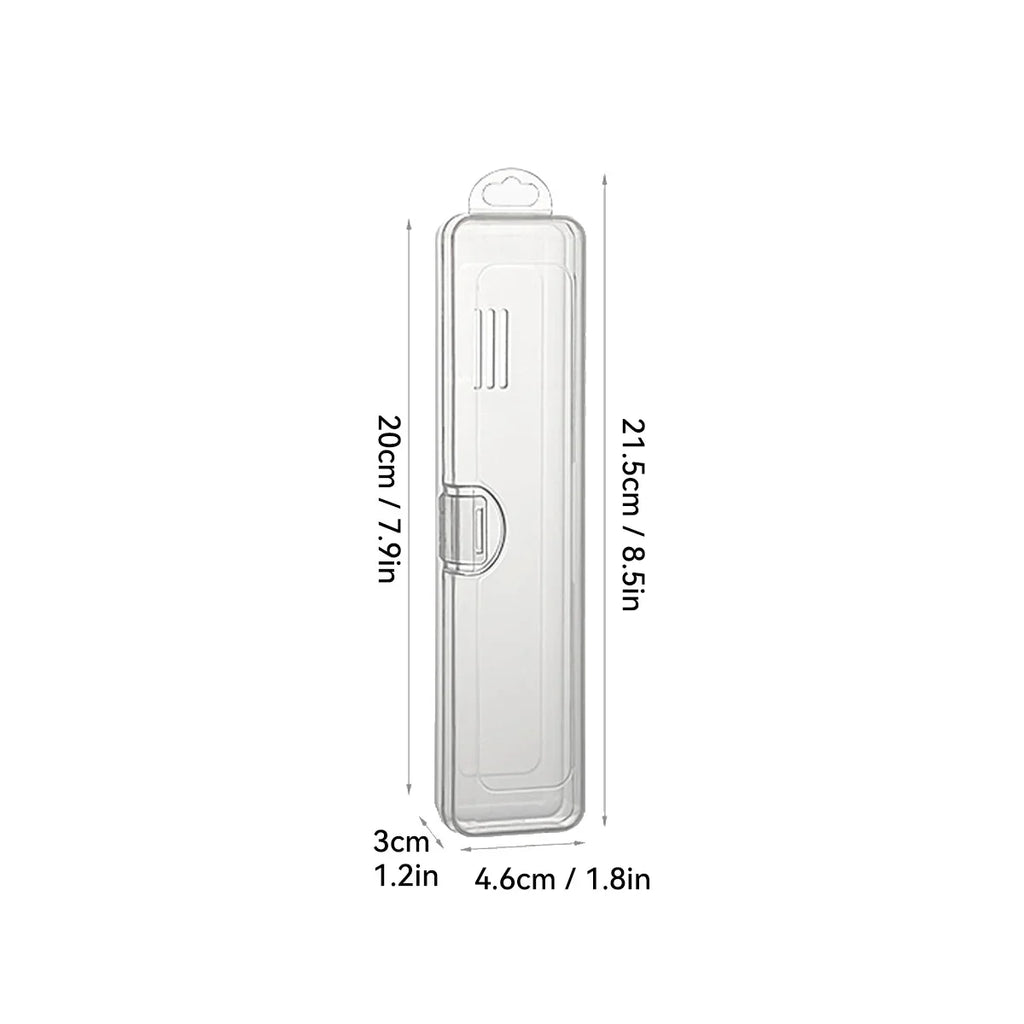 Toothbrush Box Transparent Organizer Case Travel Portable Toothbrush Holder Plastic Toothpaste Box Storage Container