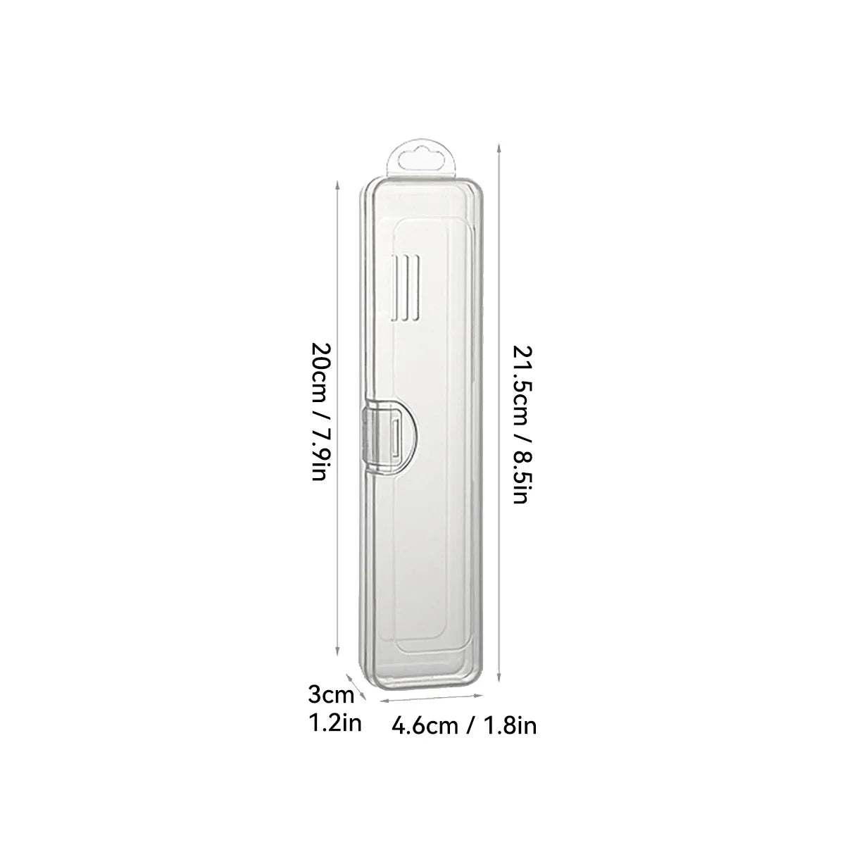 Toothbrush Box Transparent Organizer Case Travel Portable Toothbrush Holder Plastic Toothpaste Box Storage Container