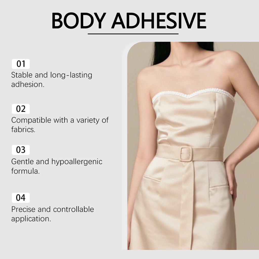 Anti-Slip Clothes Body Adhesive Glue Lasting Sweatproof Invisible Clothing Fixe Close To Skin Anti-Exposure Fix Clothes Adhesive