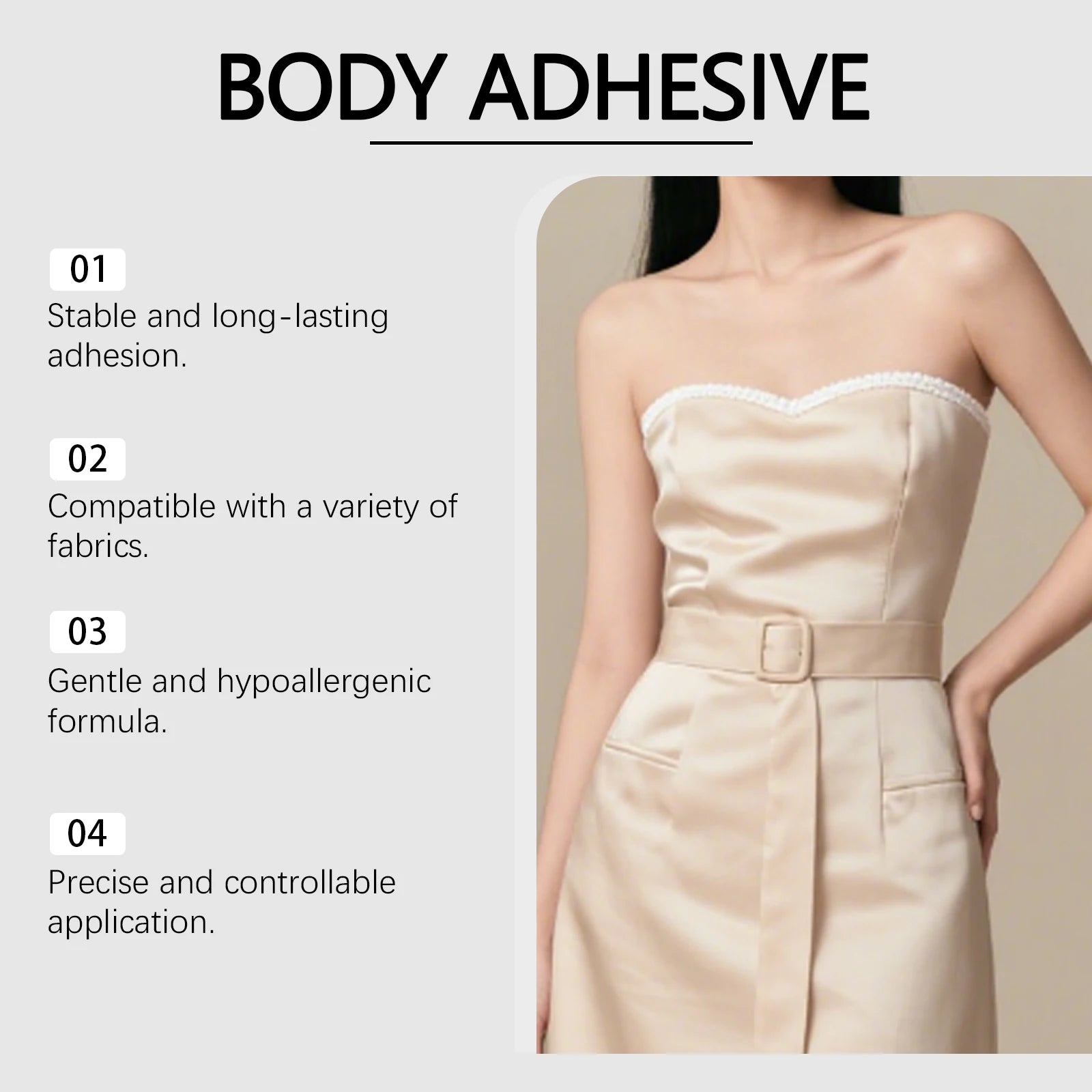 Anti-Slip Clothes Body Adhesive Glue Lasting Sweatproof Invisible Clothing Fixe Close To Skin Anti-Exposure Fix Clothes Adhesive
