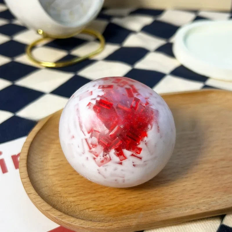 Crispy Handmade Ball Squishy Slow Rising Crushed Ice Handmade Ball | Stress Relief Sensory Fidget Toy for Anxiety ADHD Autism